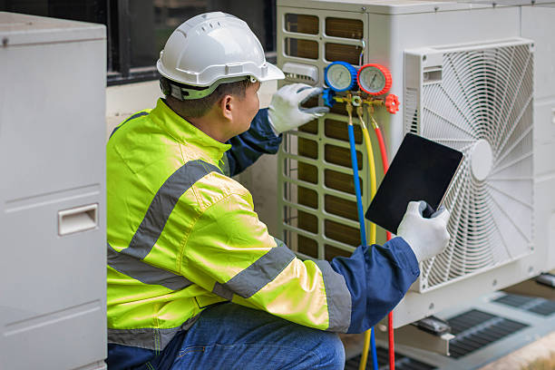 Professional Ac Installation technician working in Junction, TX
